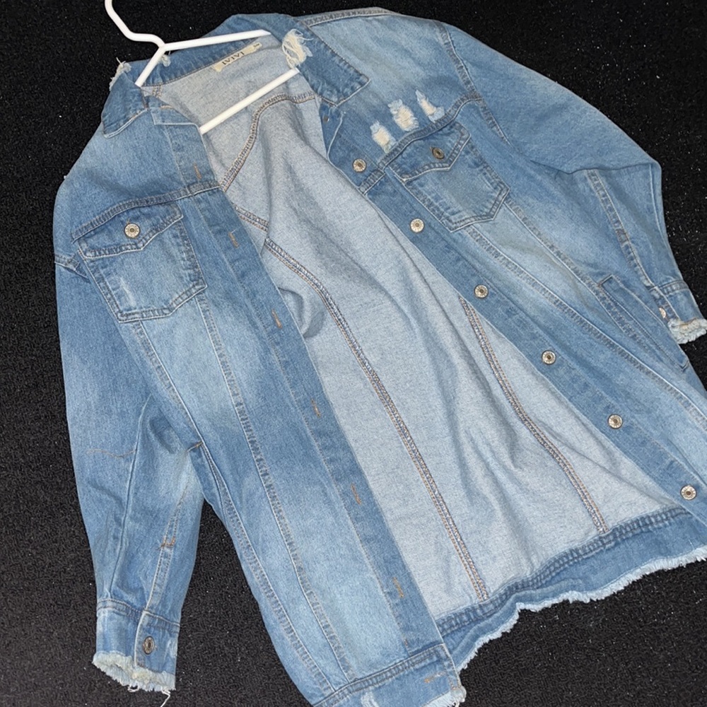 Distressed Denim Jacket - Picture 2 of 3